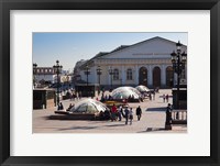 Framed Manezh Exhibition Center, Manezhnaya Square, Moscow, Russia