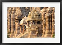 Framed Khajuraho temple, Chhatarpur District, Madhya Pradesh, India