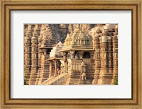 Framed Khajuraho temple, Chhatarpur District, Madhya Pradesh, India