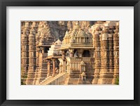 Framed Khajuraho temple, Chhatarpur District, Madhya Pradesh, India