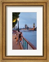 Framed Big Ben and Houses of Parliament, City of Westminster, London, England