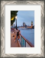 Framed Big Ben and Houses of Parliament, City of Westminster, London, England