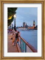 Framed Big Ben and Houses of Parliament, City of Westminster, London, England