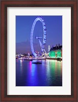 Framed Millennium Wheel, London County Hall, Thames River, London, England