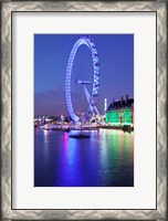 Framed Millennium Wheel, London County Hall, Thames River, London, England