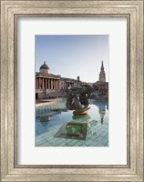 Framed National Gallery, St Martin-in-the-Fields, Trafalgar Square, London, England