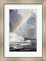 Framed Rainbow over Skogarfoss Waterfall Iceland
