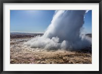 Framed Strokkur Geyser Erupting, Iceland