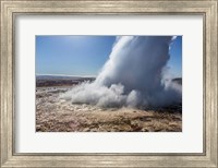 Framed Strokkur Geyser Erupting, Iceland