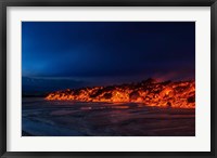 Framed Glowing Lava, Iceland