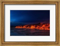 Framed Glowing Lava, Iceland