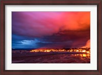 Framed Glowing Lava and Skies at the Holuhraun Fissure, Iceland