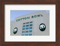Framed Cotton Bowl Stadium, Fair Park, Dallas, Texas