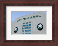 Framed Cotton Bowl Stadium, Fair Park, Dallas, Texas