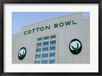 Framed Cotton Bowl Stadium, Fair Park, Dallas, Texas