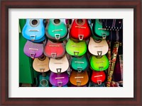 Framed Colorful Guitars, Downtown Los Angeles