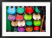 Framed Colorful Guitars, Downtown Los Angeles