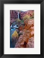 Framed Havasu Falls, Grand Canyon National Park, Arizona