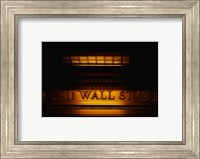 Framed 11 Wall St. Building Sign