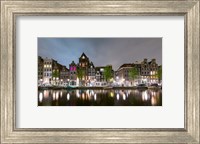Framed Herengracht in Central Canal Ring Grachtengordel, North Holland, Netherlands