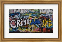 Framed Grafitti on the U2 Wall, Windmill Lane, Dublin, Ireland