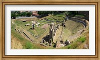Framed Ruins of Roman Theater, Volterra, Tuscany, Italy