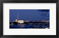 Framed Washington Monument, Lincoln Memorial, Capitol Building, Washington DC