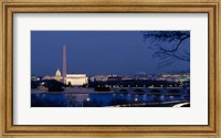 Framed Washington Monument, Lincoln Memorial, Capitol Building, Washington DC