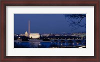 Framed Washington Monument, Lincoln Memorial, Capitol Building, Washington DC