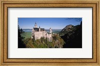 Framed Aerial view of a Castle, Germany, Bavaria