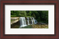 Framed Ludlowville Falls on Salmon Creek, Finger Lakes, New York State