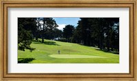 Framed Player at Presidio Golf Course, San Francisco, California