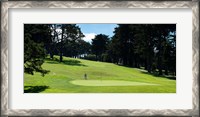 Framed Player at Presidio Golf Course, San Francisco, California