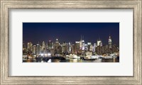 Framed Hudson River at Dusk, Manhattan, New York City