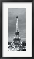 Framed Eiffel Tower and Christmas Market, Paris, France