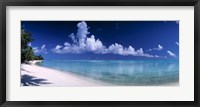 Framed Matira Beach, Bora Bora Polynesia