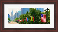 Framed National Flags of the Countries at Benjamin Franklin Parkway, Pennsylvania