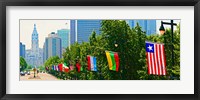 Framed National Flags of the Countries at Benjamin Franklin Parkway, Pennsylvania