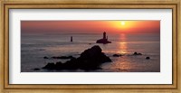Framed La Vieille Lighthouse, Finistere, Brittany, France