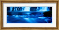 Framed McArthur-Burney Falls Memorial State Park, California (blue)