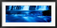 Framed McArthur-Burney Falls Memorial State Park, California (blue)