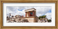 Framed Minoan Palace, Knossos, Iraklion, Crete, Greece