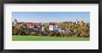 Framed Starkenburg Castle, Martinskirche Church, Baden-Wurttemberg, Germany