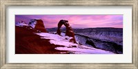 Framed Arches National Park with Snow, Utah