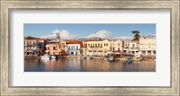 Framed Venetian Harbour, Rethymno, Crete, Greece