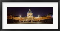 Framed Institute de France from Pont des Arts, Paris, Ile-De-France, France