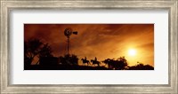 Framed Horse Ride at Sunset, Hunt, Kerr County, Texas