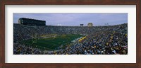 Framed Notre Dame Stadium, South Bend, Indiana