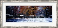 Framed Snow Covered Balcony in Central Park, New York City