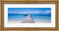 Framed Jetty on the beach, Mauritius
